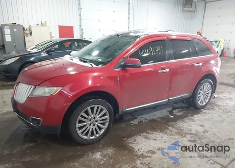 2011 Lincoln Mkx z USA, uszkodzony, nr VIN 2LMDJ8JK2BBJ28660